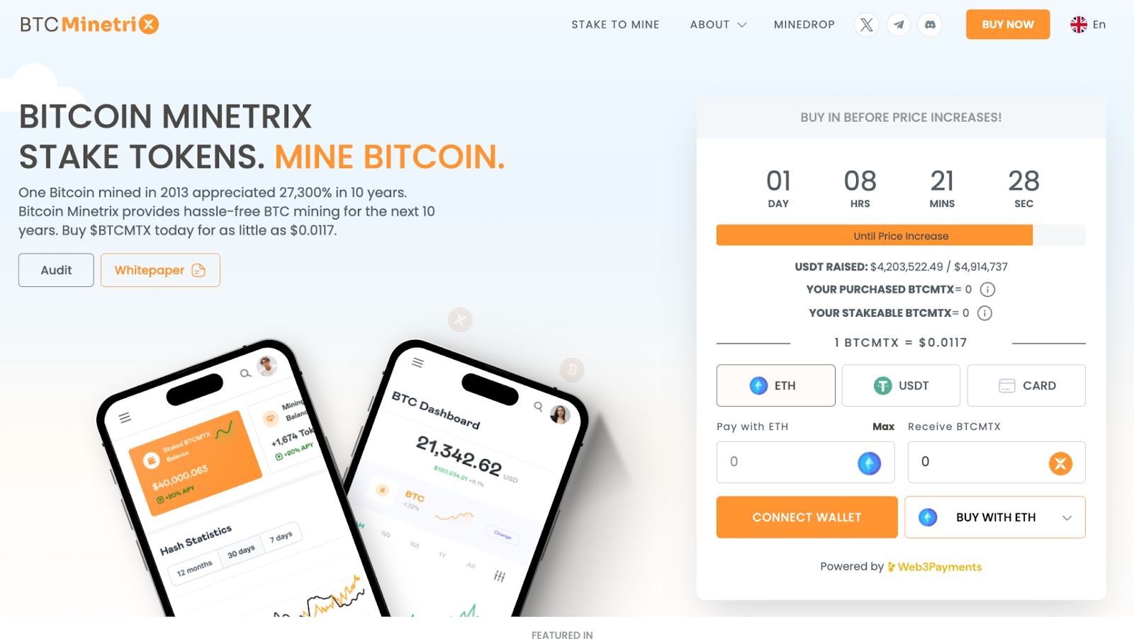 Bitcoin Minetrix ICO